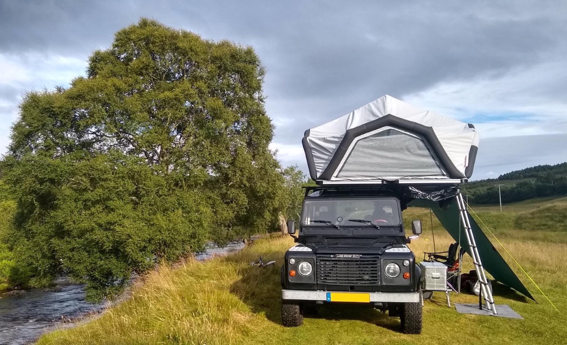 Wildcamping with rooftop tent