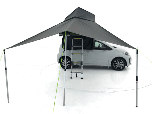 Awning Fjordsen Light 140 rooftop tent grey